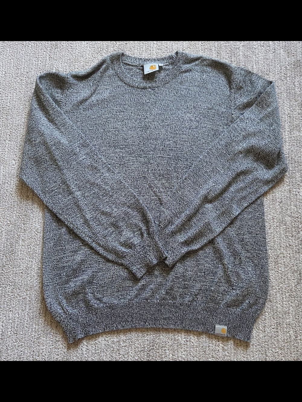 Carhartt Charcoal Gray Crewneck Knit Sweater
